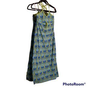 Y2K Limited Too Girls Geometric Halter Maxi Dress, Size 10